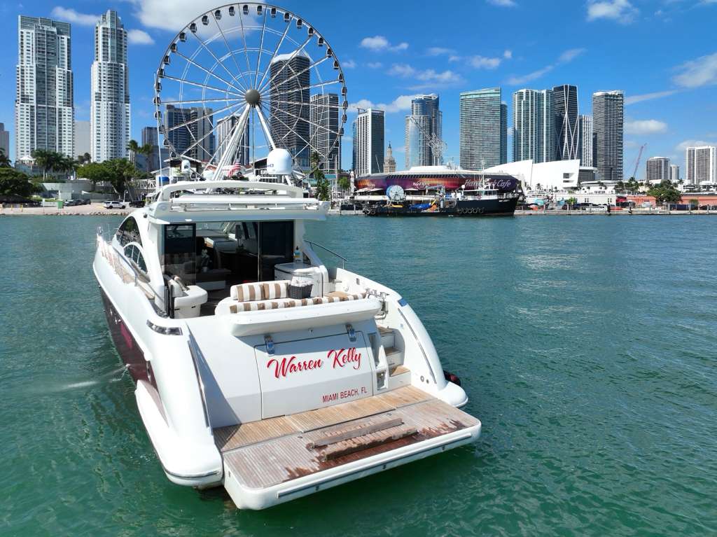 Samba Soul on the water with the Miami skyline